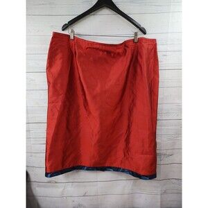 Champagne Italy Silk Skirt Womens Knee Length Designer Sz 22 NWT